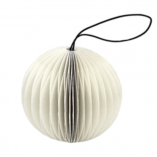 Julepynt 'Snowball' - Hvid