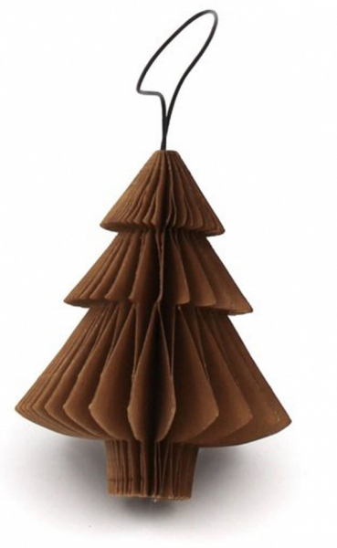 Julepynt 'Tree' - Lysbrun