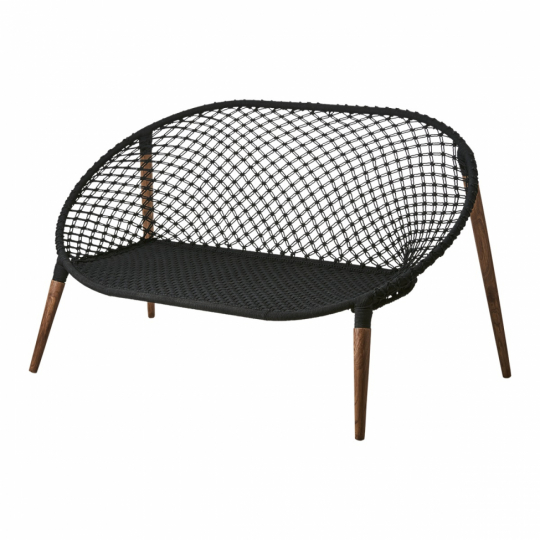 Sofa 'Elof' - Makramé/sort