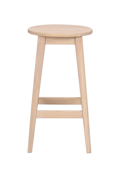 Barpall 'Austin' - Natur/Hvid
