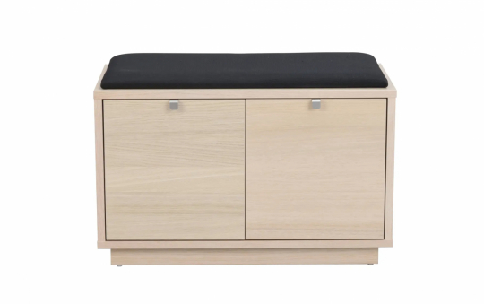 Bænk 'Confetti' 70cm - Hvidpigmenteret/Sort