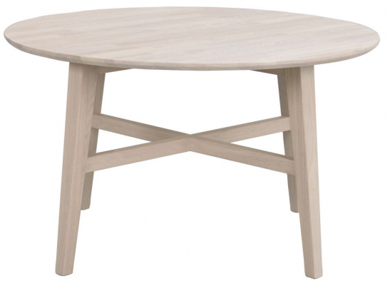 Sofabord 'Filippa' Rund 90cm - Hvidpigmenteret eg