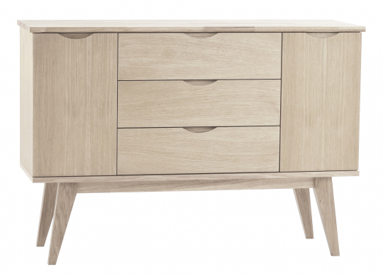 Skænk 'Filippa' 122x85cm - Eg/Hvidpigmenteret