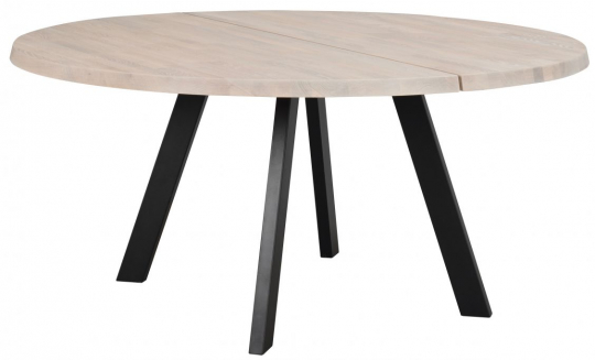 Spisebord 'Fred' Rundt 160cm - Hvidpigmenteret
