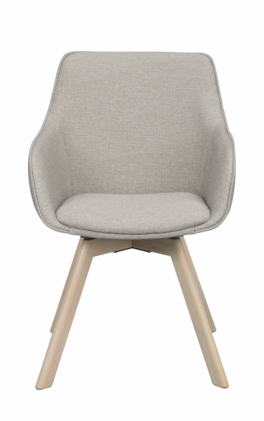 Karmstol 'Alison' - Beige/hvidpigmenterede