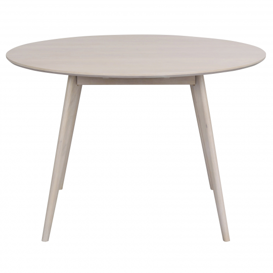 Spisebord 'Yumi' Rundt 115cm - Hvidpigmenteret