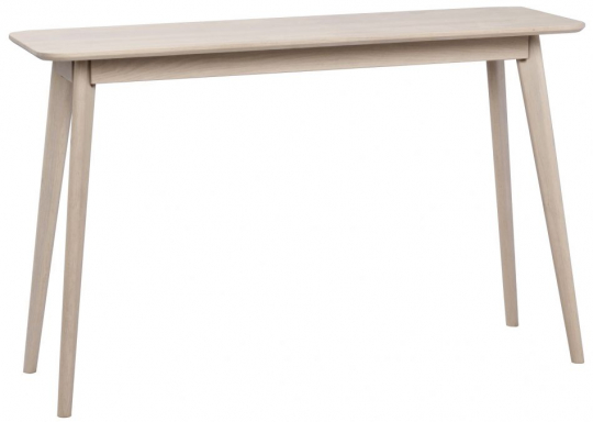 Aflastningsbord 'Yumi' 120x40cm - Hvidpigmenteret eg