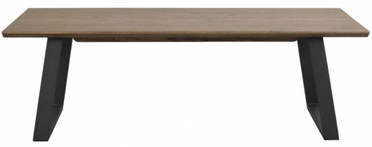 Sofabord 'Melville' 140x65cm - Brun/Sort