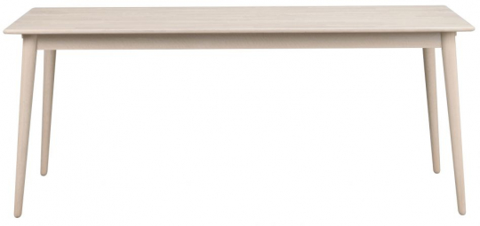 Spisebord 'Tyler' 180x90cm - Hvidpigmenteret Eg
