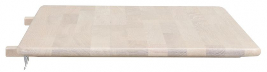 Tillægsplade 'Tyler' 50x90cm - Hvidpigmenteret Eg