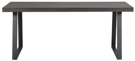 Spisebord 'Brooklyn' 170x95cm - Mørkebrun/U-ben