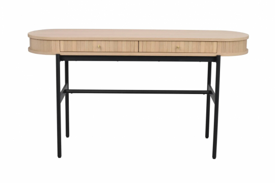 Aflastningsbord 'Haddington' Hvidpigmenteret/Sort