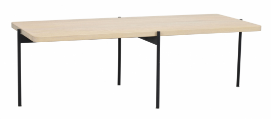 Soffbord 'Shelton' 145x60cm - Hvidpigmenteret eg