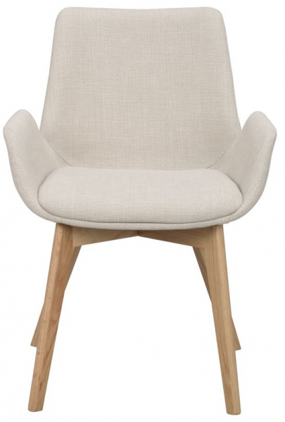 Armlænestol 'Drimsdale' - Beige/Eg