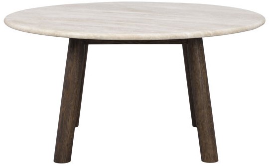 Sofabord 'Taransay' Rund 90cm - Beige/Brun