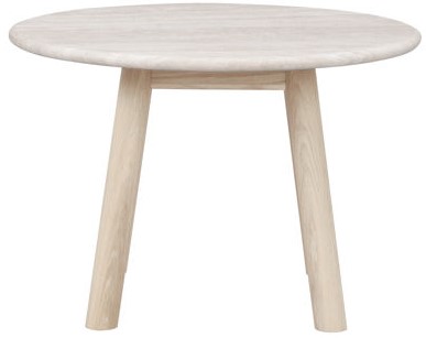 Sofabord 'Taransay' Rund 60cm - Beige/Hvidpigmenteret