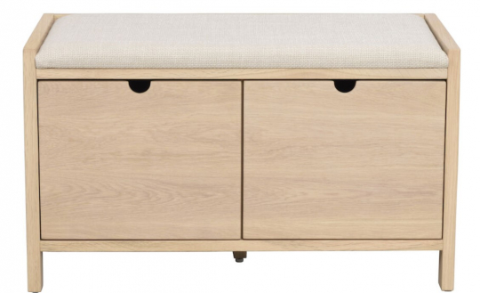 Entrébänk 'Hillmond' 80cm - Lys eg