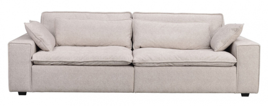 Sofa 'Rawlins' 3-sæde 259cm - Beige