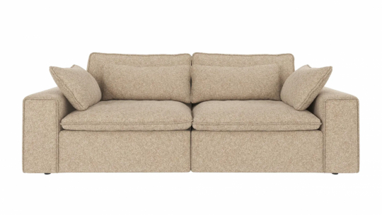 Sofa 'Rawlins' 3-sæde 226cm - Beige