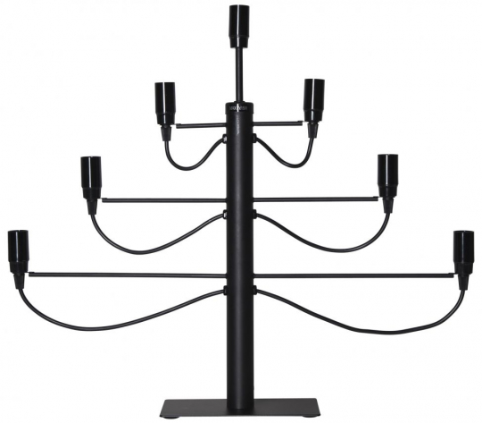 Adventsljusstake 'Milano' - Sort