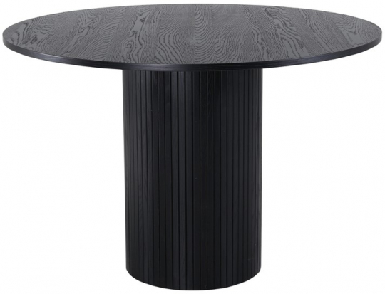 Spisebord 'Barkaby' Rundt 110cm - Sort
