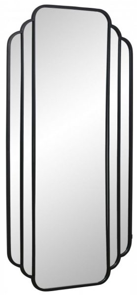 Vægspejl 'SKYLARK' 100x200cm - Sort 