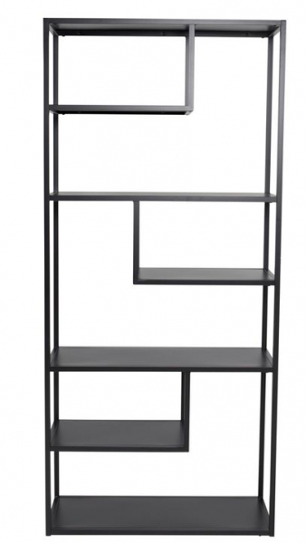 Hylde 'Staal' 85x188cm - Sort