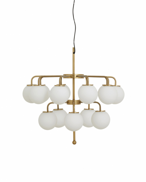 Loftlampe 'Paloma' - Hvid/Messing