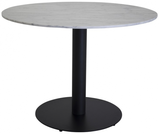 Matbord 'Ebba' Rund 106cm - Hvid