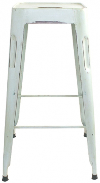 Puf 'Marseille' 70cm - Vintage hvid