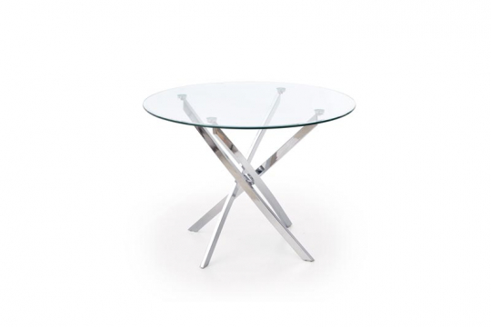 Spisebord 'Dania' Rund 100cm - Sølv