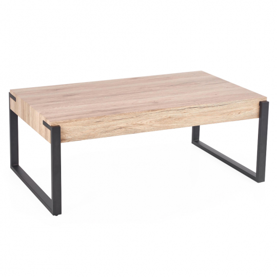 Bord 'Wood' 110x64cm - Natur/Sort