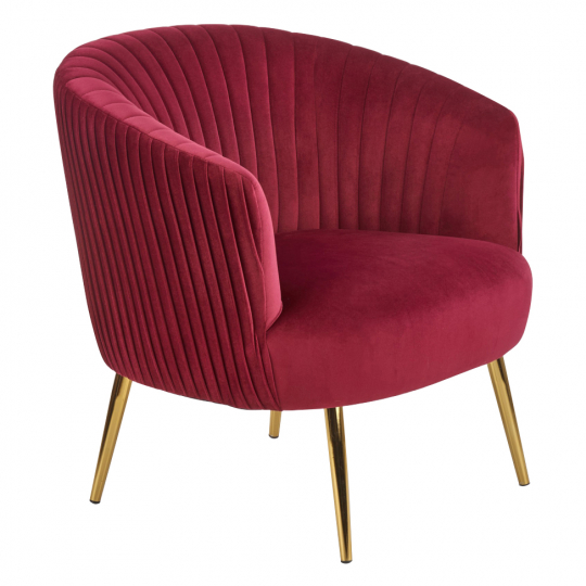 Fåtölj 'Red Velvet' - Rød