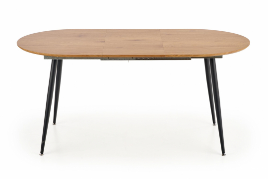 Spisebord 'Colorado' 120-160cm - Natur/sort