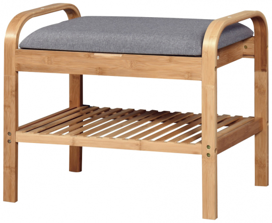 Skohylde 'Sandee' 60cm - Eg/Grå