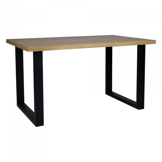 Spisebord 'Radus' 140x85cm - Eg/Sort 