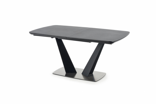 Spisebord 'Fangor' 160-220cm - Grå/sort