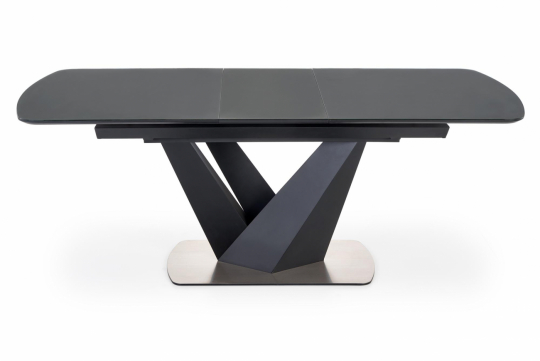 Spisebord 'Patrizio' 160-200cm - Grå/sort