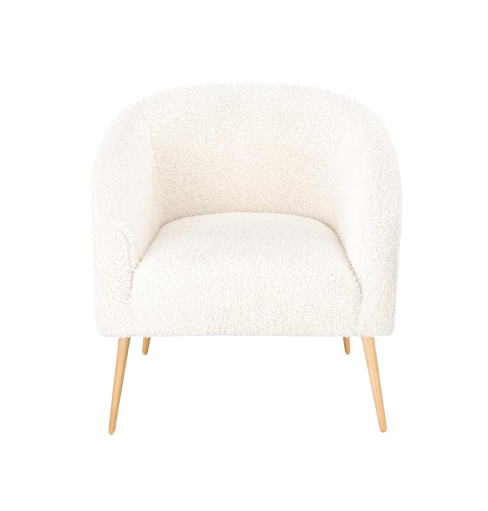 Lænestol 'Lugnet' - Creme/Natur