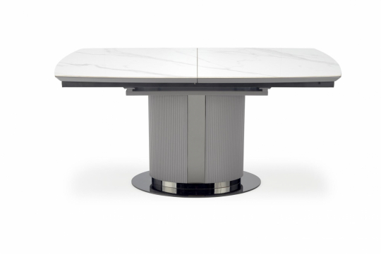 Spisebord 'Dancan' 160-220cm - Grå/marmor