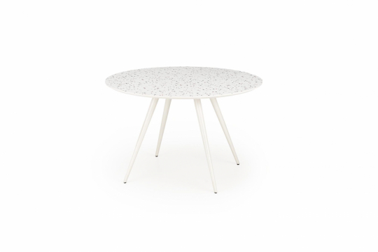 Spisebord 'Aramis' rundt 120cm - Hvid