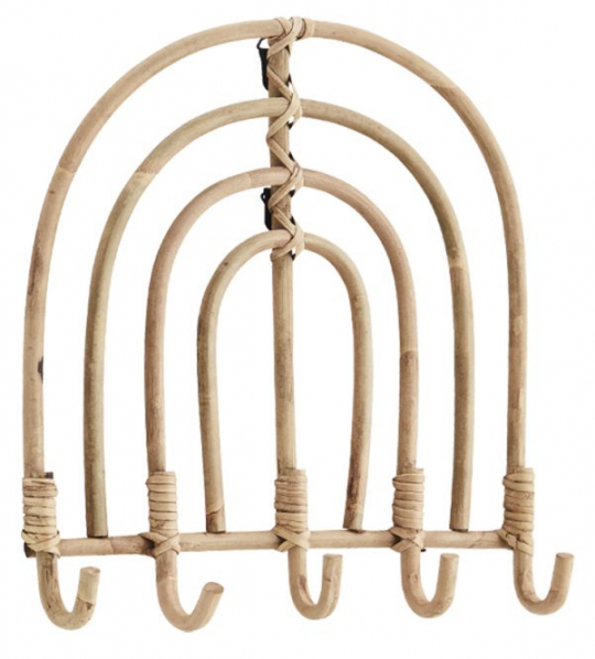 Tøjstativ 'Rattan Coat Rack' - Natur