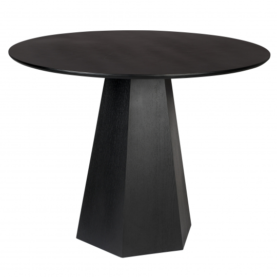 Spisebord 'Pilar' Rundt 100cm - Sort