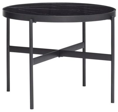 Rundt bord 'Norm' - Metal/Glas ÿ57cm