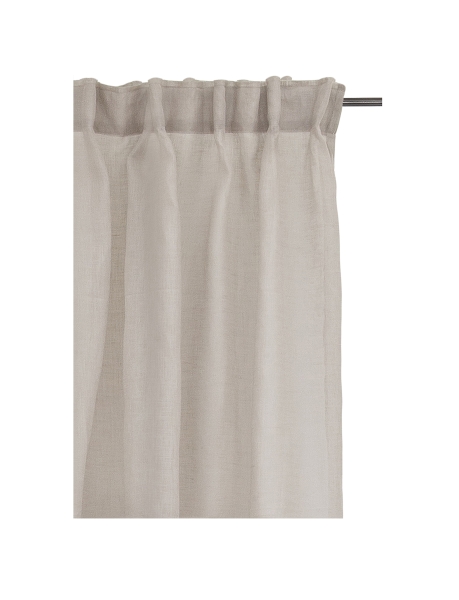 Gardiner med læg 'Dalsland' 145x290 - Beige