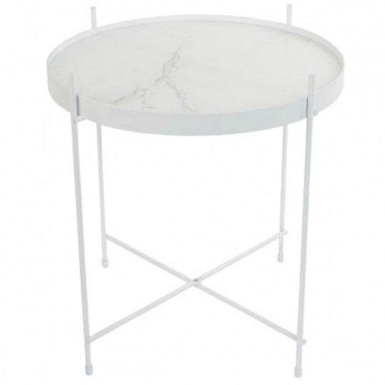 Sofabord 'Cupid Marble' - Hvid marmor