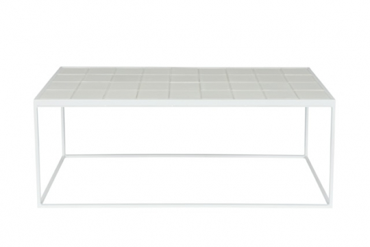 Sofabord 'Glazed' 43x93 - Hvid