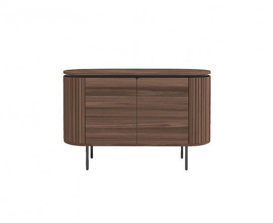 Sideboard 'Kärra' - Valnød/Svart