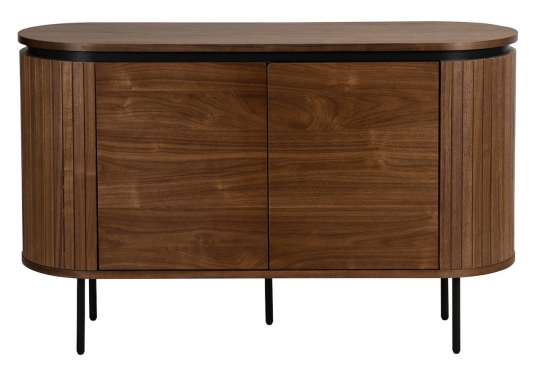 Sideboard 'K&auml;rra' - Valn&oslash;d/Svart