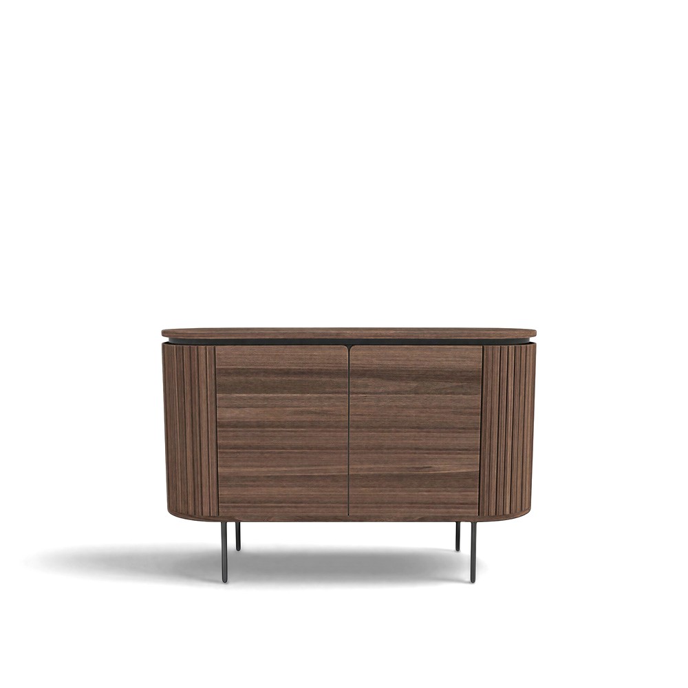 Sideboard 'K&auml;rra' - Valn&oslash;d/Svart